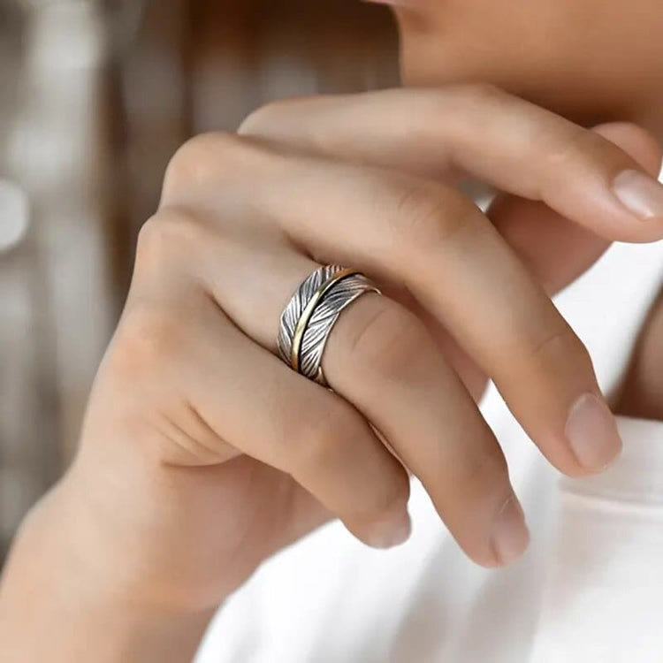 WorldNorse The Wings Of Raven Feather Ring - image 2