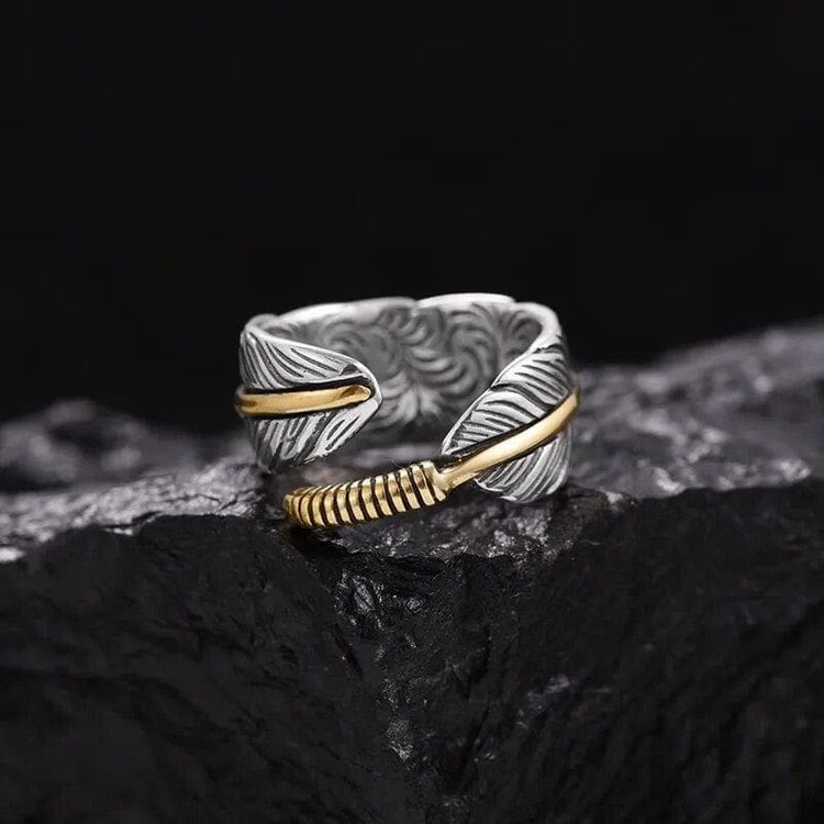 WorldNorse The Wings Of Raven Feather Ring - image 4