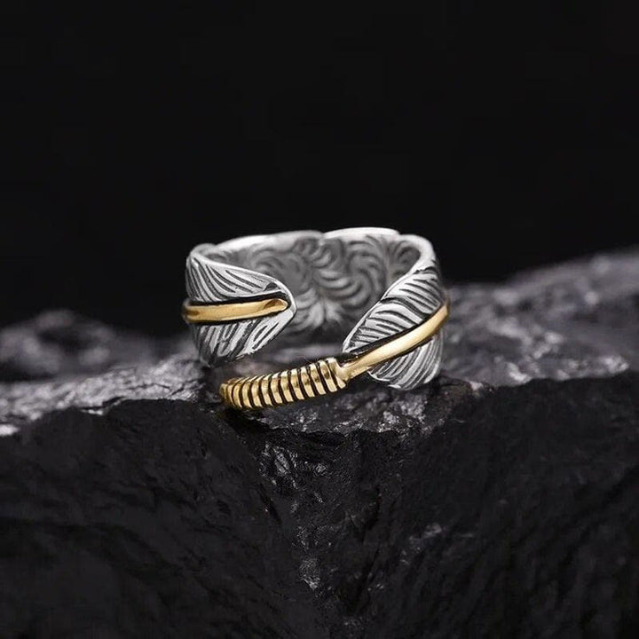 WorldNorse The Wings Of Raven Feather Ring - image 4