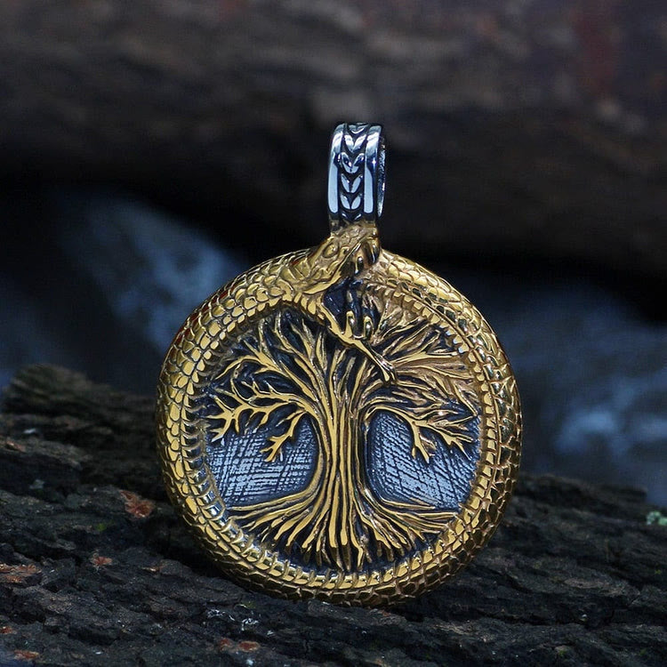 WorldNorse Tree Of Life With Jormungandr Necklace - image 5