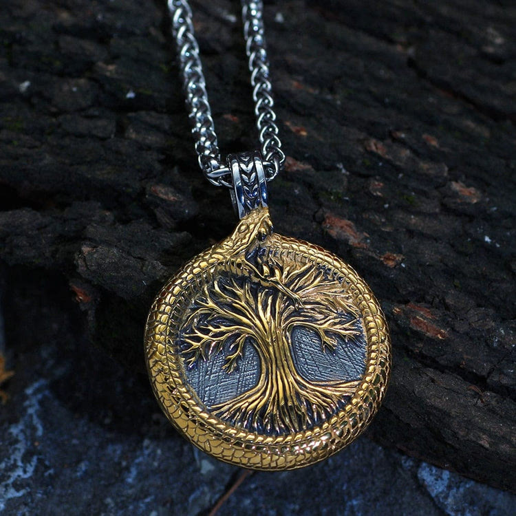WorldNorse Tree Of Life With Jormungandr Necklace - image 4