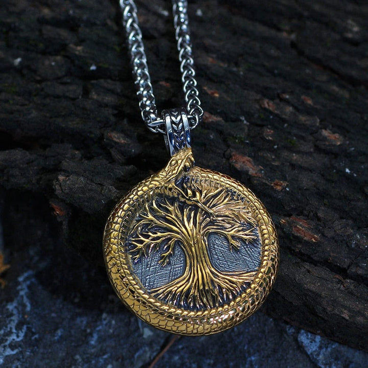 WorldNorse Tree Of Life With Jormungandr Necklace - image 4