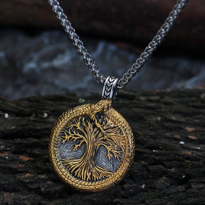 WorldNorse Tree Of Life With Jormungandr Necklace - image 3