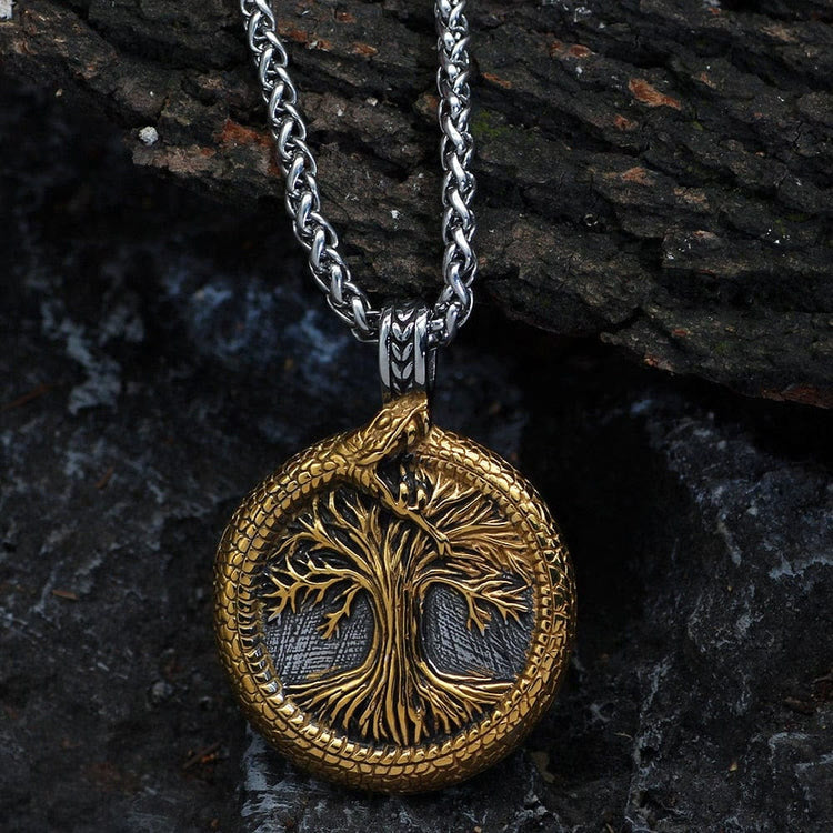 WorldNorse Tree Of Life With Jormungandr Necklace - image 2
