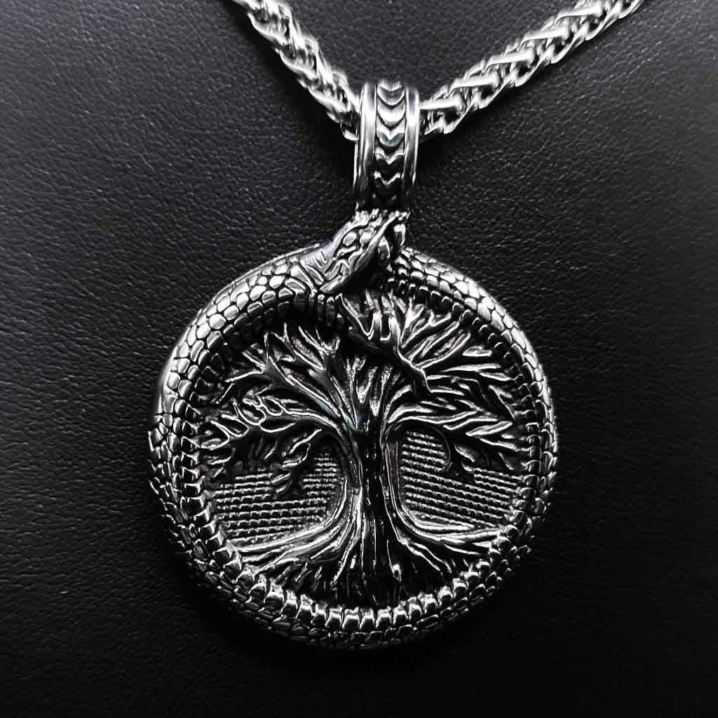 WorldNorse Tree Of Life With Jormungandr Necklace - image 7