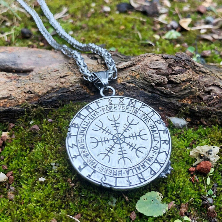 WorldNorse Fenrir Of Wolf And Helm Of Awe Necklace - image 2