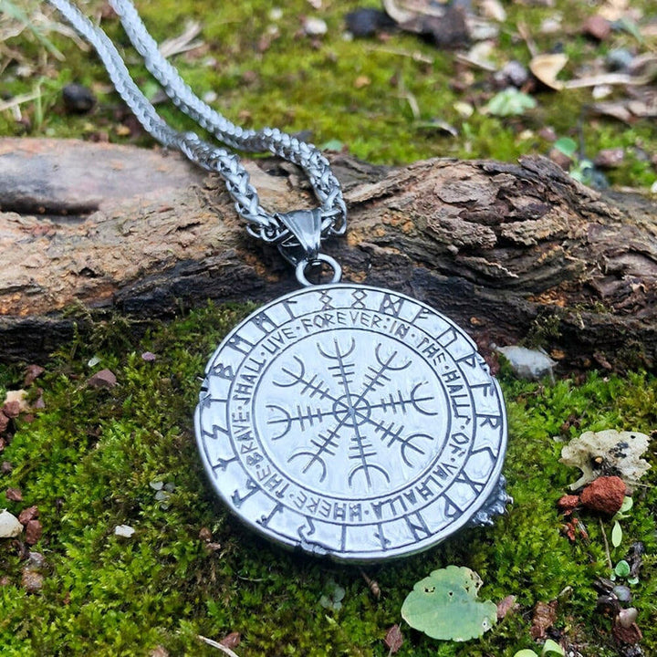 WorldNorse Fenrir Of Wolf And Helm Of Awe Necklace - image 2