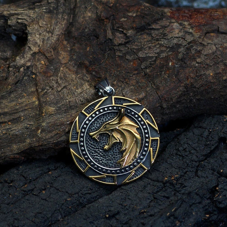 WorldNorse Nordic Wolves Viking Symbol Necklace - image 4