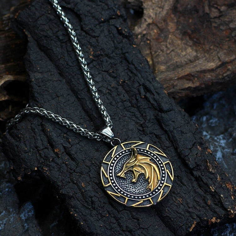 WorldNorse Nordic Wolves Viking Symbol Necklace - image 2