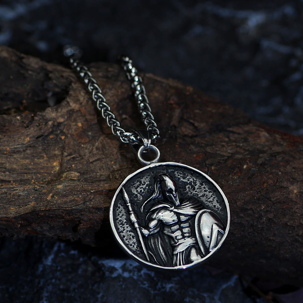 WorldNorse Spartacus Warrior Shield Pendant Necklace - image 1