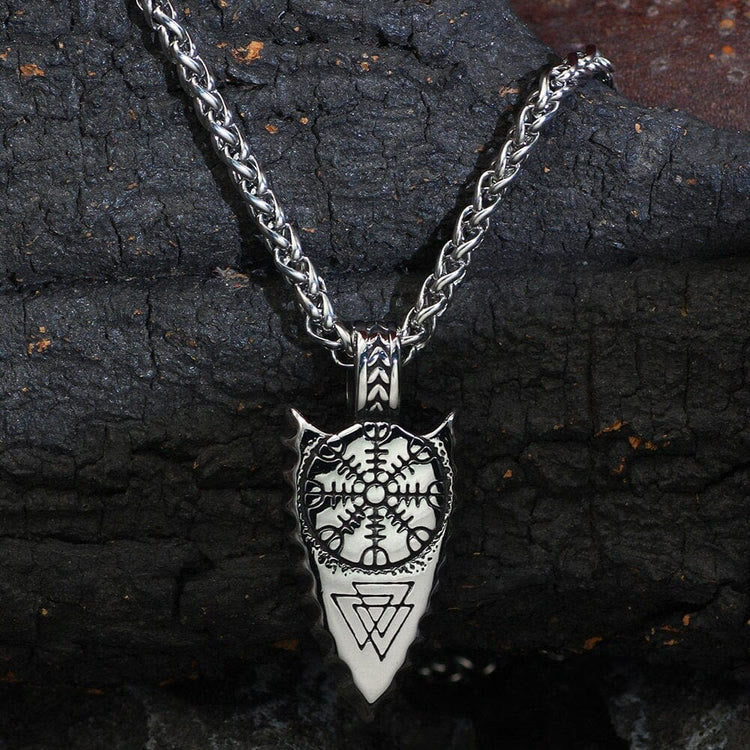 WorldNorse Silver Arrow Protective Spearhead Necklace - image 1