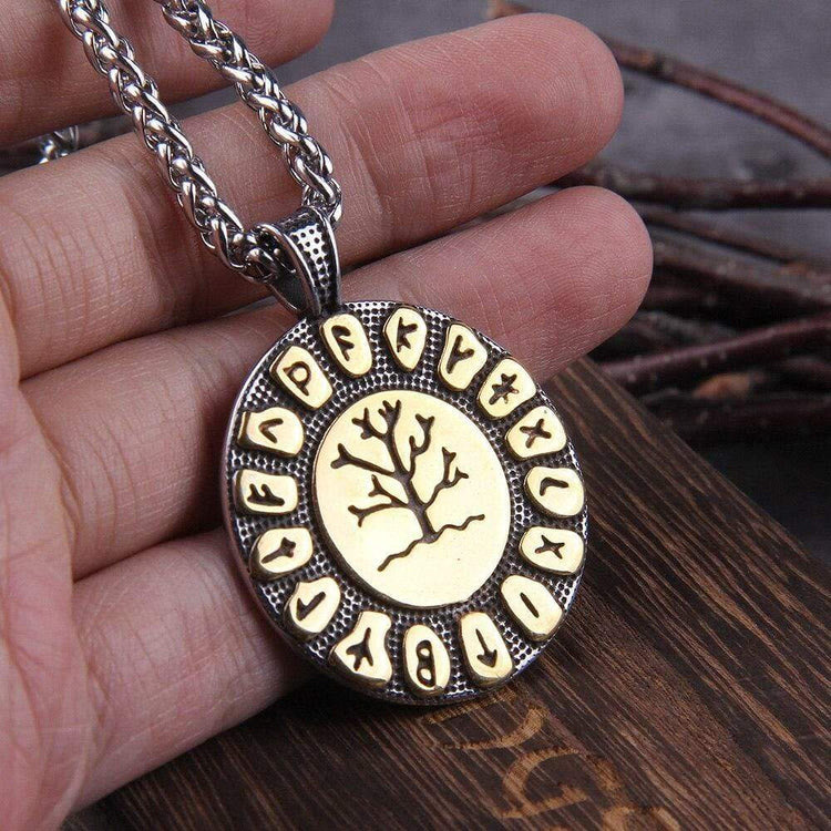 WorldNorse Tree Of Life And Rune Symbol Necklace - image 2
