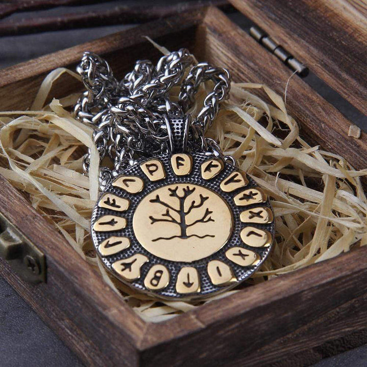 WorldNorse Tree Of Life And Rune Symbol Necklace - image 1