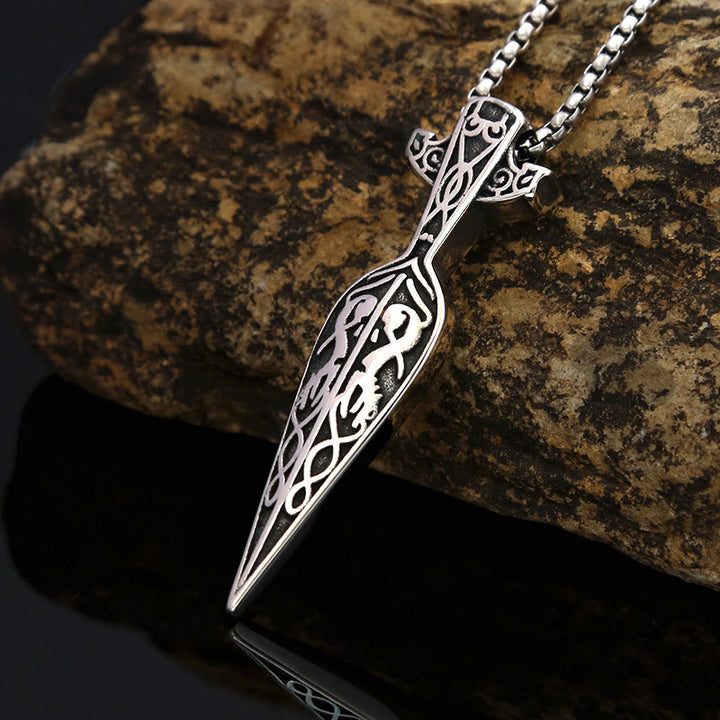 WorldNorse Viking Sword Spear Head Pendant Necklace - image 3