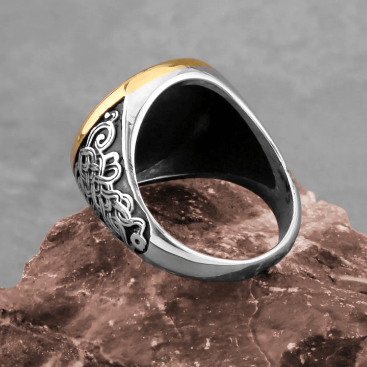 WorldNorse Celtic Knot And Valknut Viking Ring