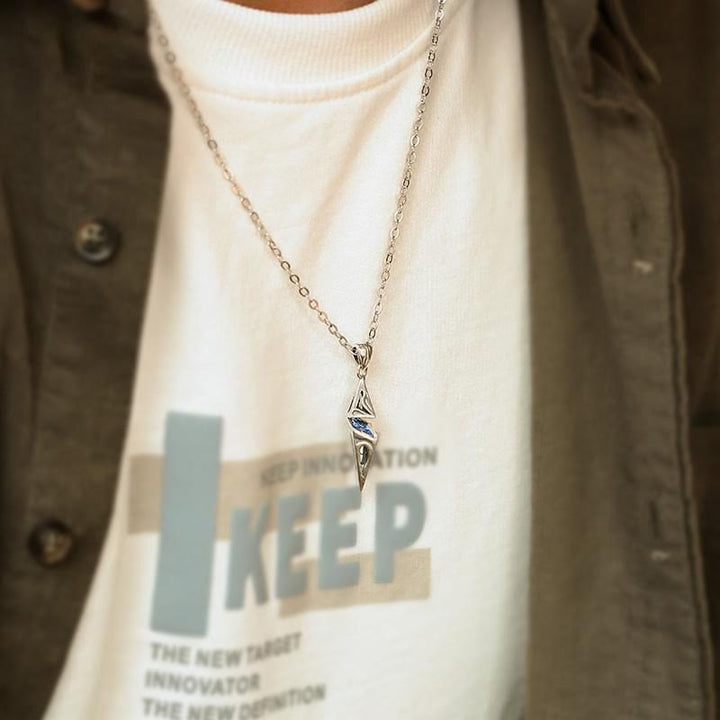 FREE Today: Blue Zircon Talisman Pendant Necklace
