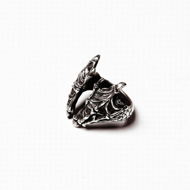 WorldNorse Retro Dragon Carved Dragon Scale Ring - image 4