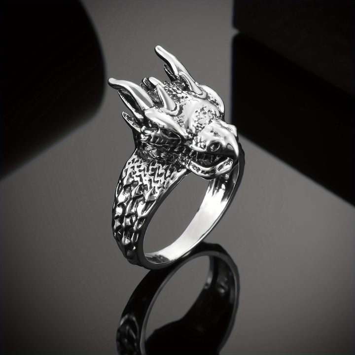 WorldNorse Jormungandr Dragon Head Viking Ring