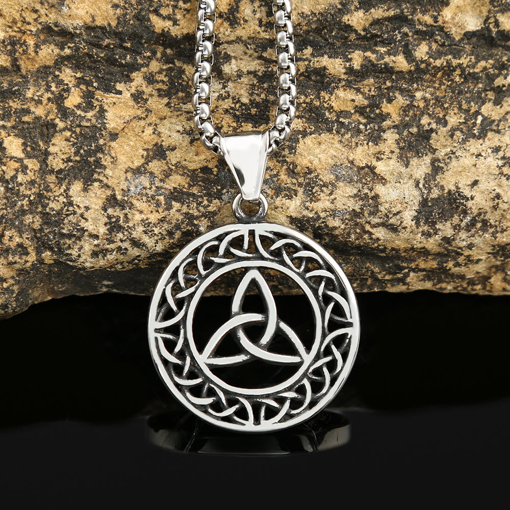 WorldNorse Nordic Triquetra Celtic Trinity Knot Necklace - image 1