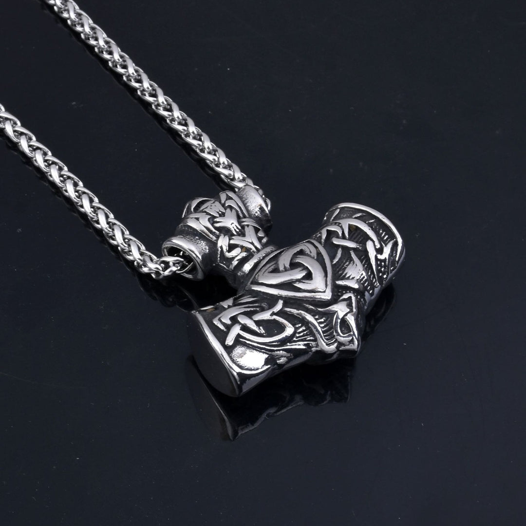 WorldNorse Thor's Hammer Mjolnir Triquetra Anchor Necklace - image 6