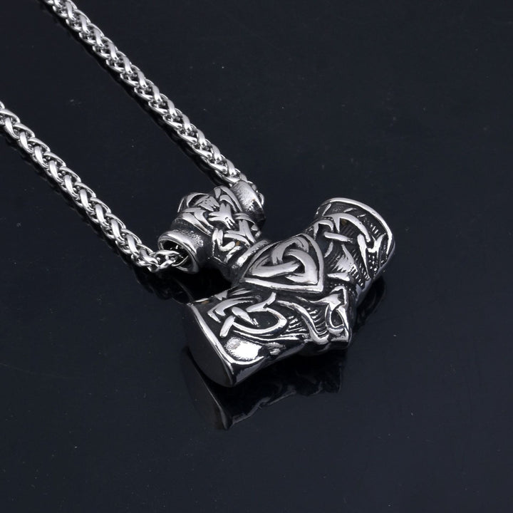 WorldNorse Thor's Hammer Mjolnir Triquetra Anchor Necklace - image 6