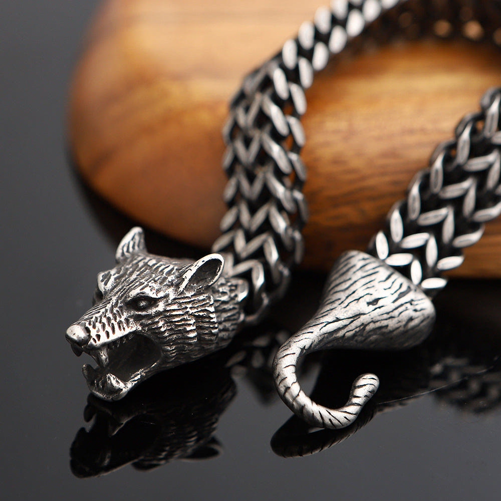WorldNorse Norse Viking Amulet Odin's Wolf Bracelet - image 7