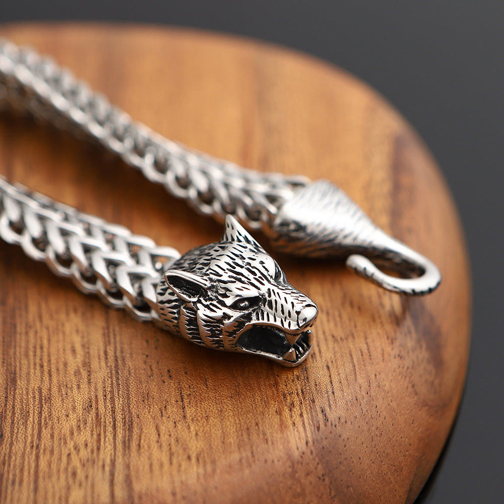 WorldNorse Norse Viking Amulet Odin's Wolf Bracelet - image 6