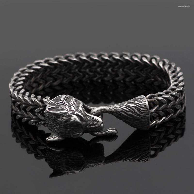 WorldNorse Norse Viking Amulet Odin's Wolf Bracelet - image 1