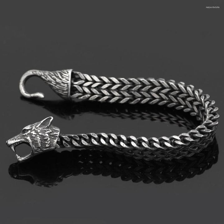 WorldNorse Norse Viking Amulet Odin's Wolf Bracelet - image 3