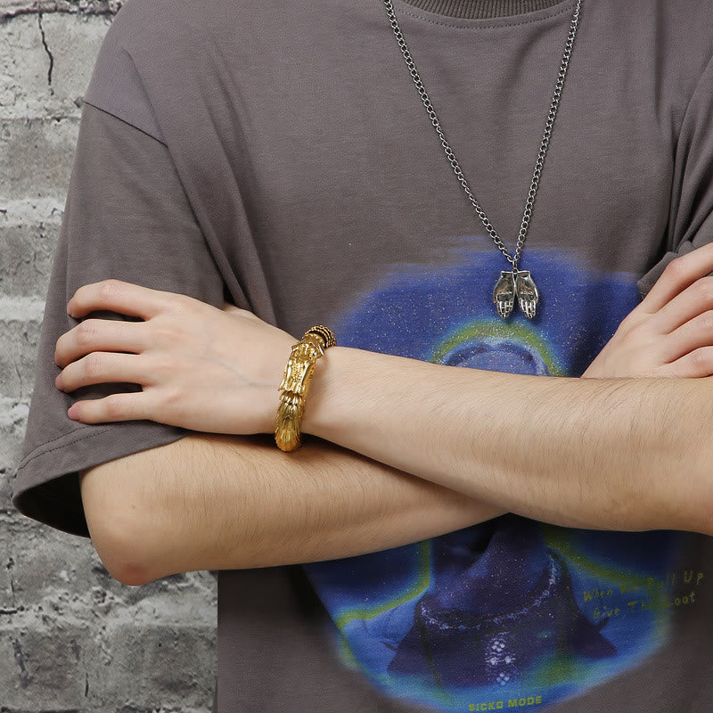 WorldNorse Dragon Scale Stainless Steel Bracelet - image 10