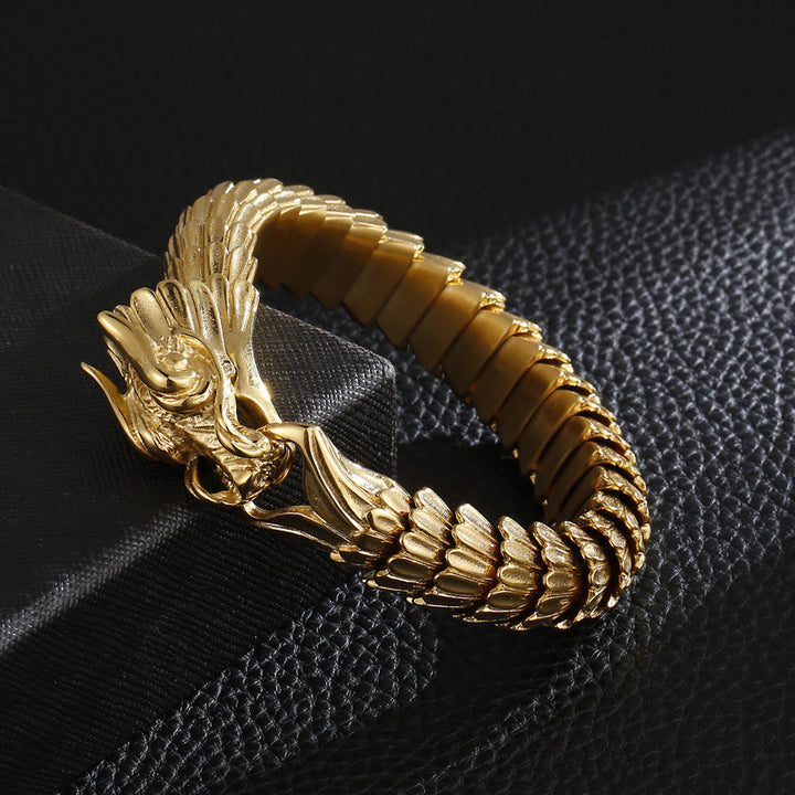 WorldNorse Dragon Scale Stainless Steel Bracelet - image 11