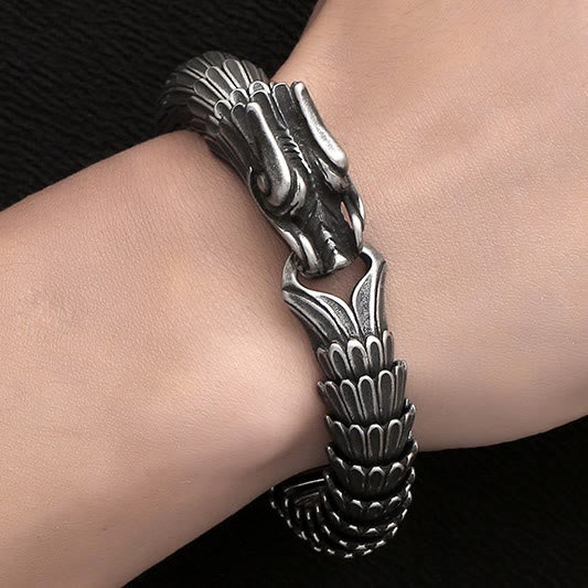 WorldNorse Dragon Scale Stainless Steel Bracelet - image 1