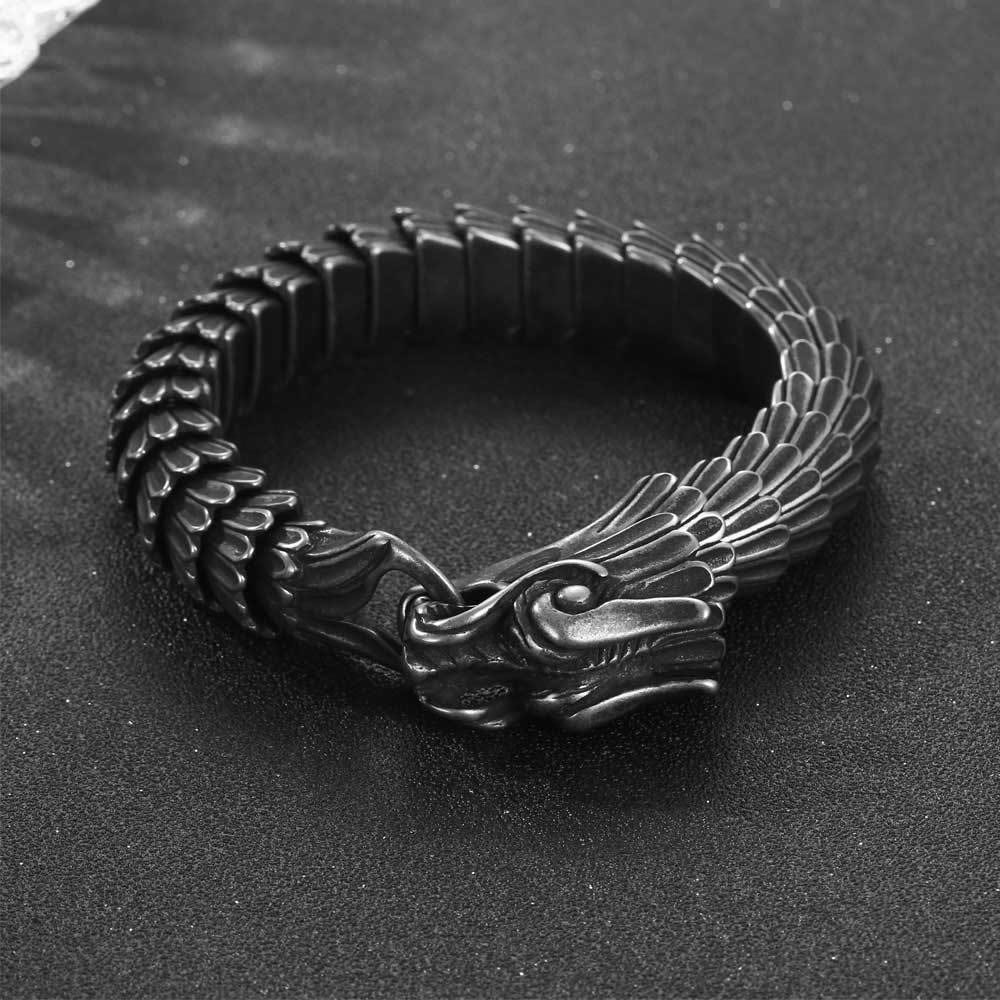 WorldNorse Dragon Scale Stainless Steel Bracelet - image 3