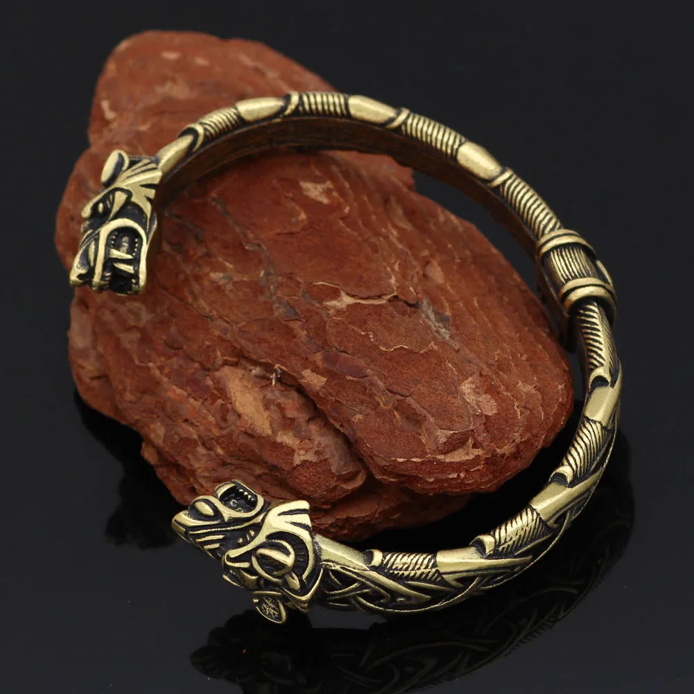 WorldNorse Fenrir The Wolf Handcrafted Bracelet - Retro Bronze - image 10