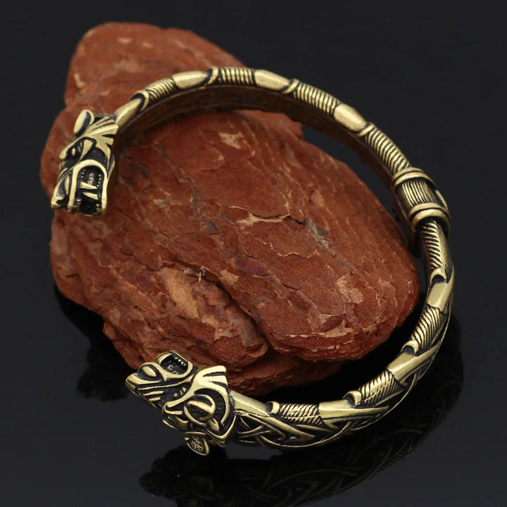 WorldNorse Fenrir The Wolf Handcrafted Bracelet - Retro Bronze - image 10