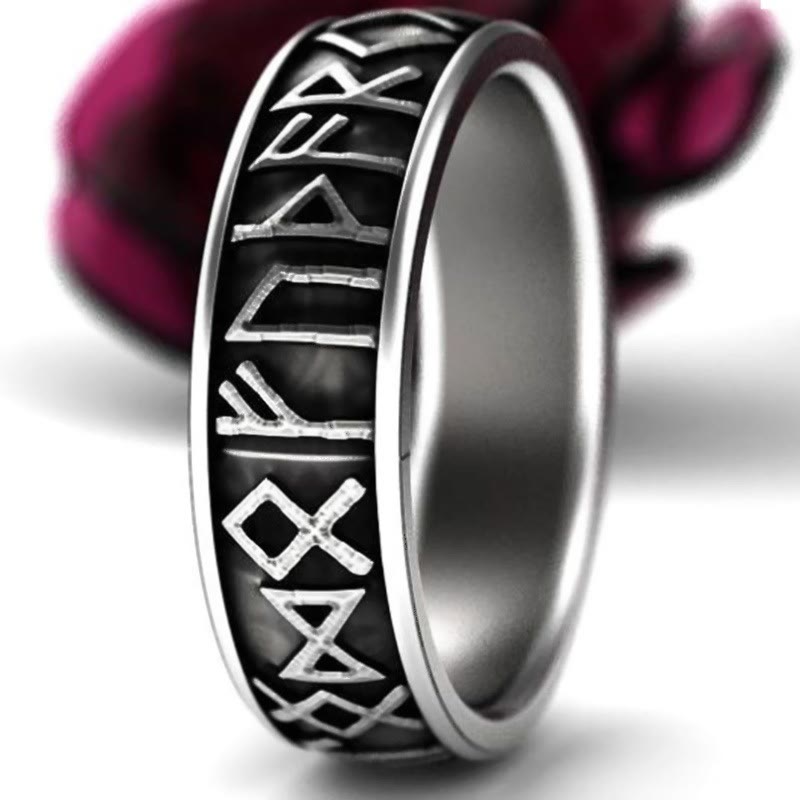 WorldNorse Classic Norse Rune Multicolor Style Ring