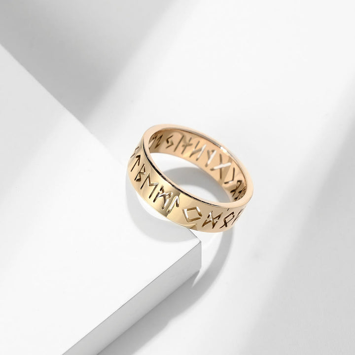 WorldNorse Classic Norse Rune Multicolor Style Ring - Style#5 RoseGold - US 12 - image 25