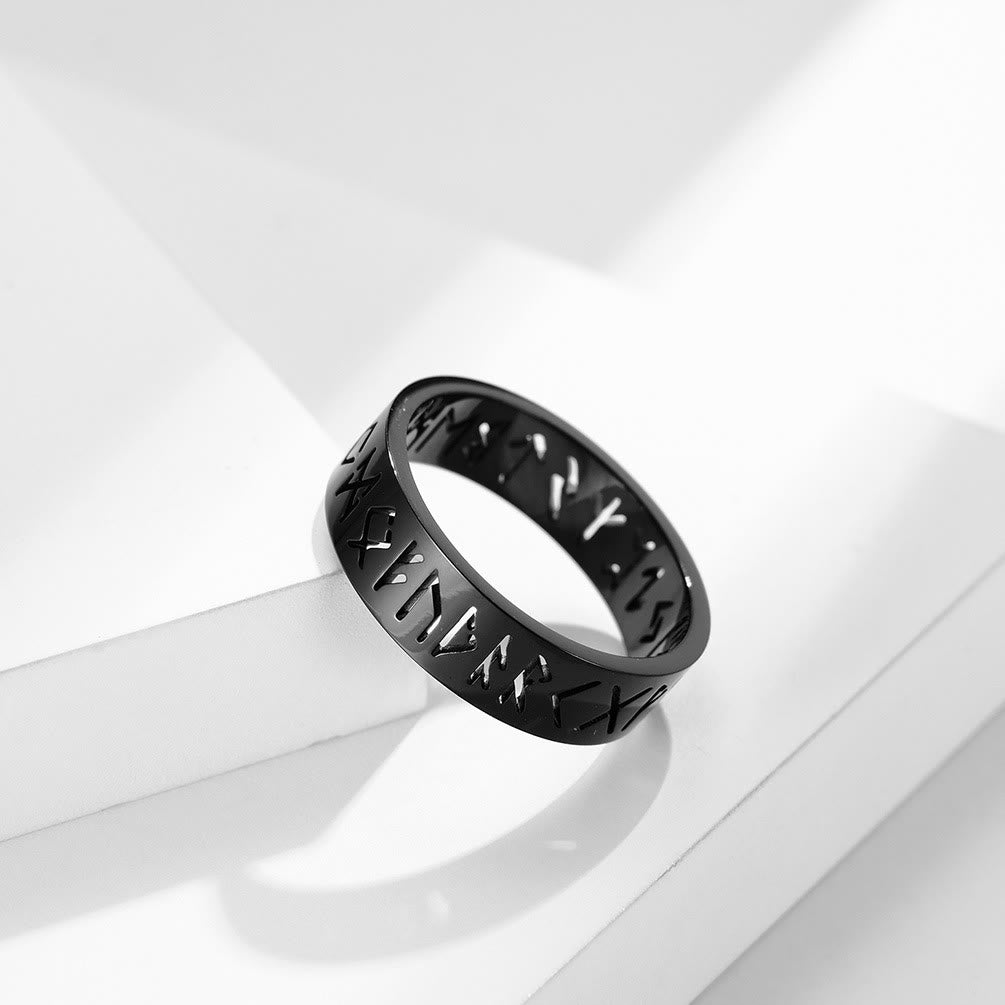 WorldNorse Classic Norse Rune Multicolor Style Ring - Style#5 Black - US 12 - image 23