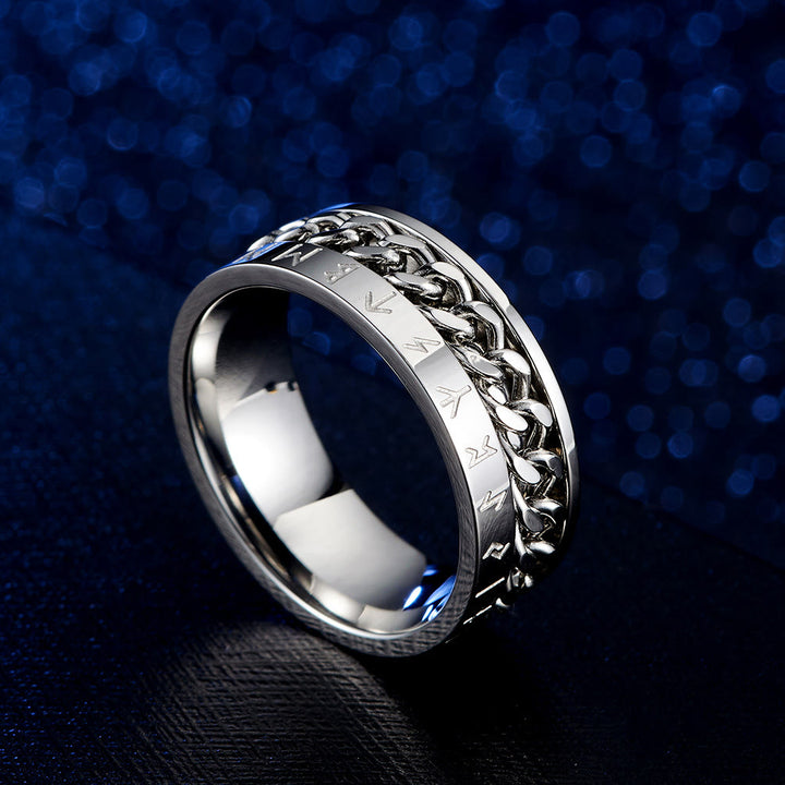 WorldNorse Classic Norse Rune Multicolor Style Ring