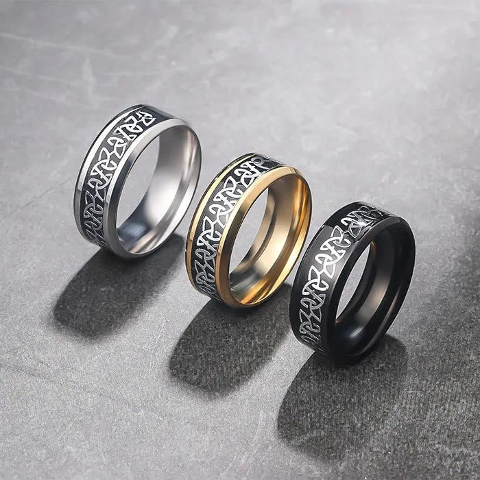 WorldNorse Norse Celtic Knot Trinity Pattern Ring - image 0