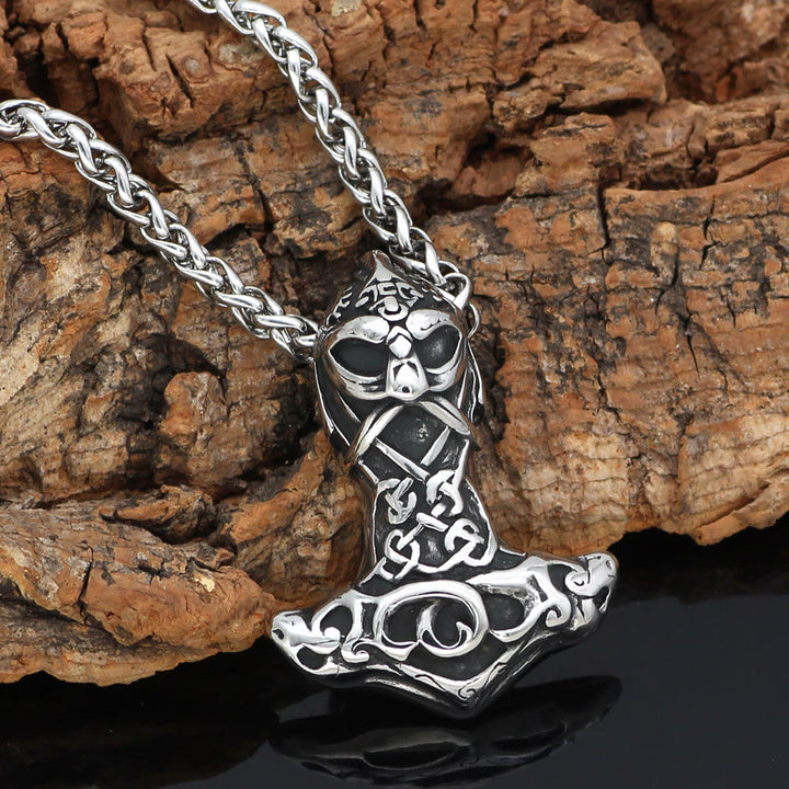 WorldNorse Berserker Mjolnir Odin Thors Hammer Necklace - Necklace - image 0