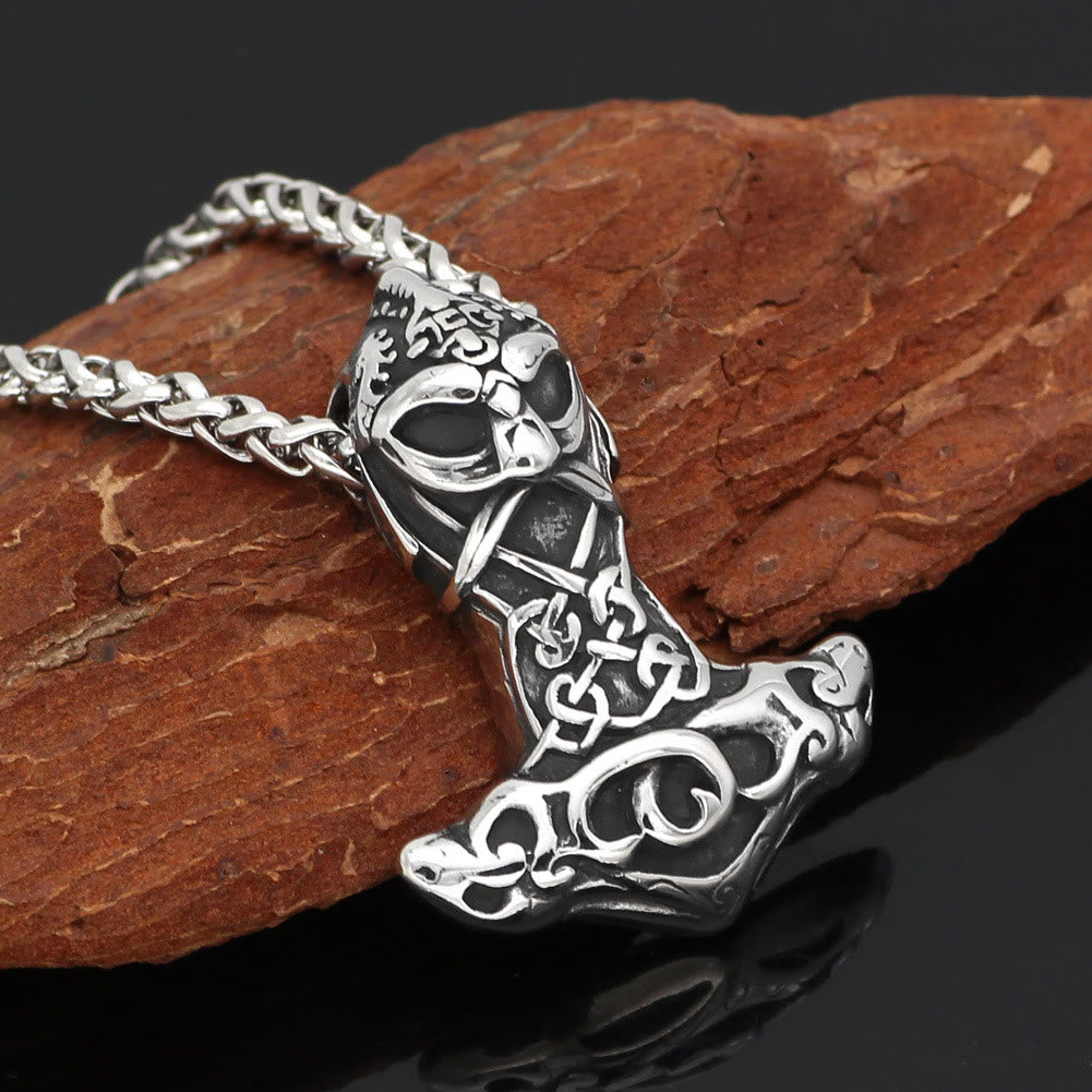 WorldNorse Berserker Mjolnir Odin Thors Hammer Necklace - image 2
