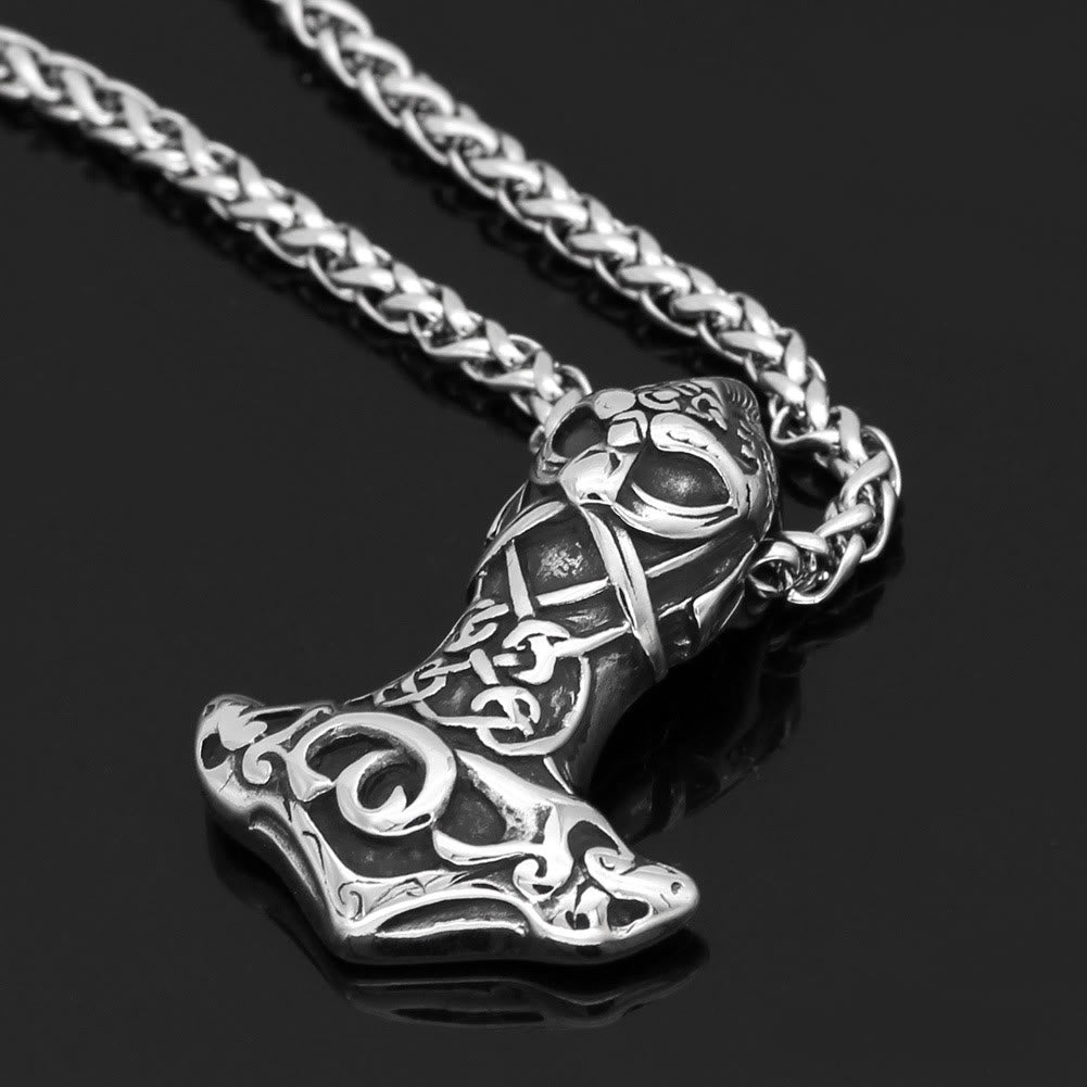 WorldNorse Berserker Mjolnir Odin Thors Hammer Necklace - image 4