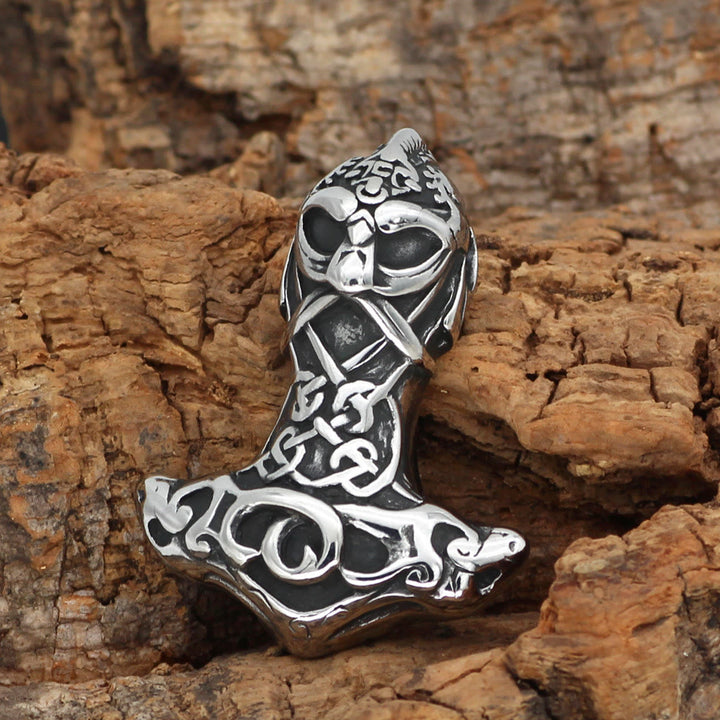 WorldNorse Berserker Mjolnir Odin Thors Hammer Necklace - image 1