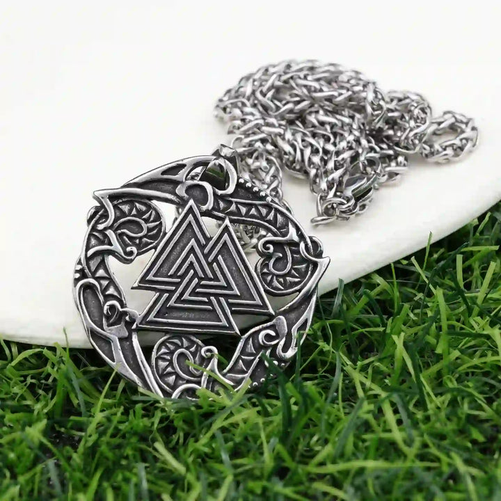 WorldNorse Valknut Odin Viking Symbol Necklace - image 6