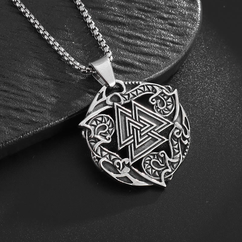 WorldNorse Valknut Odin Viking Symbol Necklace - image 1