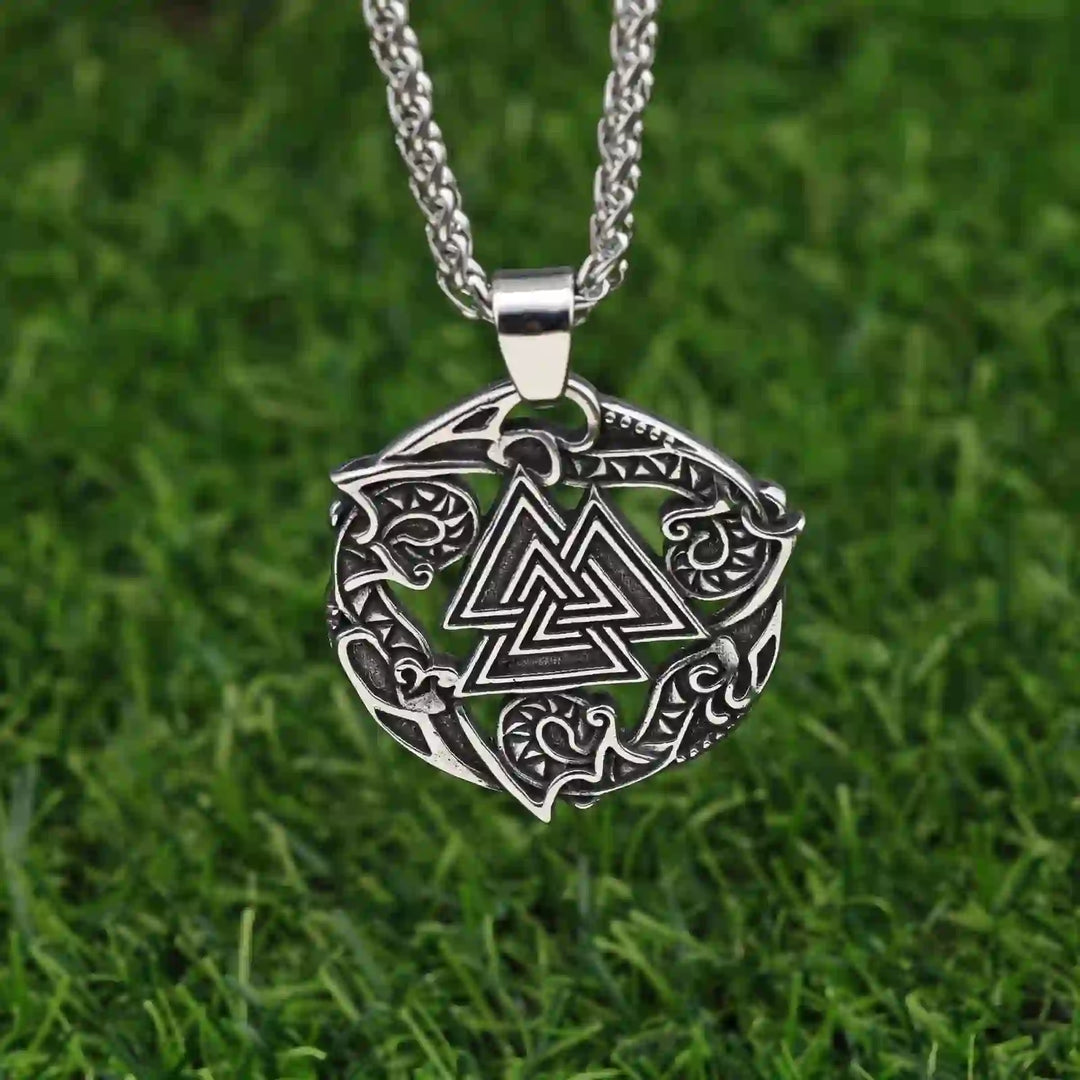 WorldNorse Valknut Odin Viking Symbol Necklace - image 3
