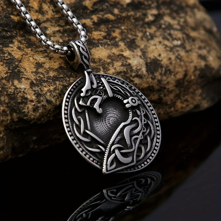 WorldNorse Viking Wolf Head Celtic Pendant Necklace - image 7