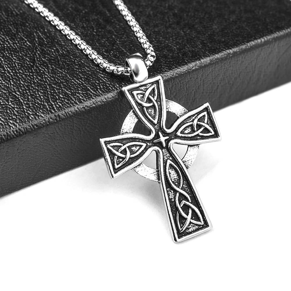 WorldNorse Viking Amulet Triquetra Celtic Knot Cross Necklace - image 6