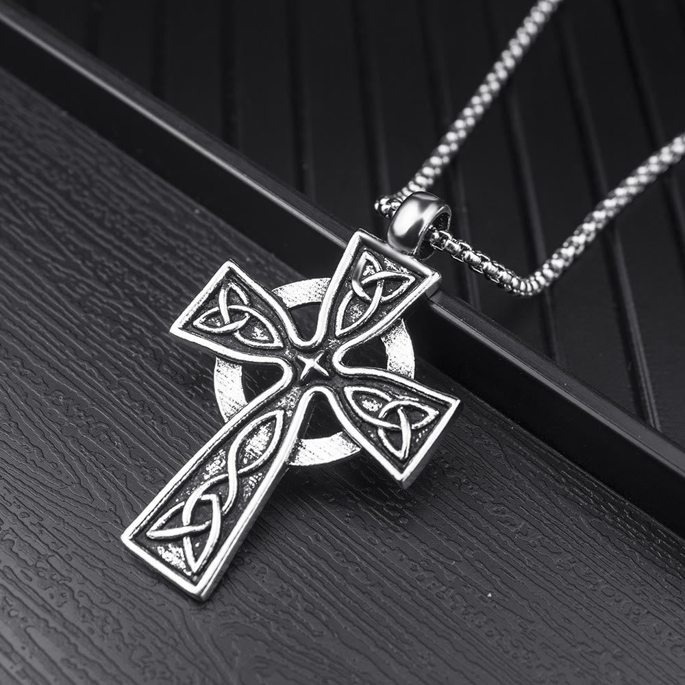 WorldNorse Viking Amulet Triquetra Celtic Knot Cross Necklace - image 7